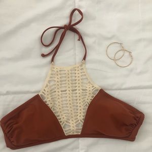 Tan bikini top